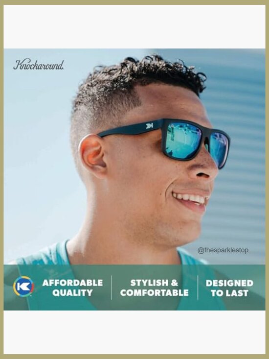 Polarized Square Sunglasses with UV400 Protection - Polycarbonate Frame main image 4